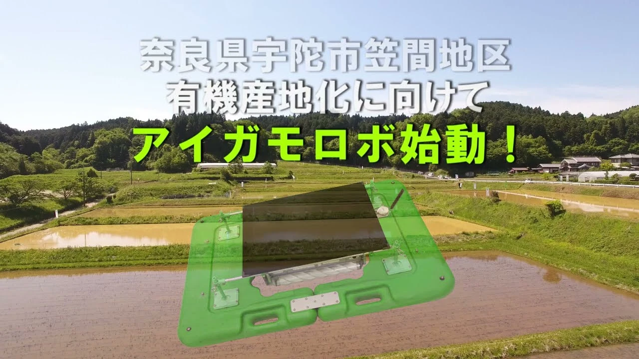 奈良県宇陀市アイガモロボ始動！