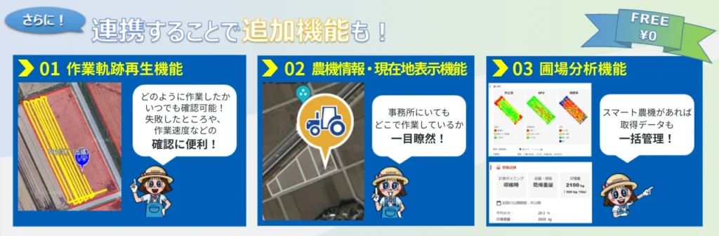 ISEKIの農機とアグリノートとの連携で追加される機能の紹介