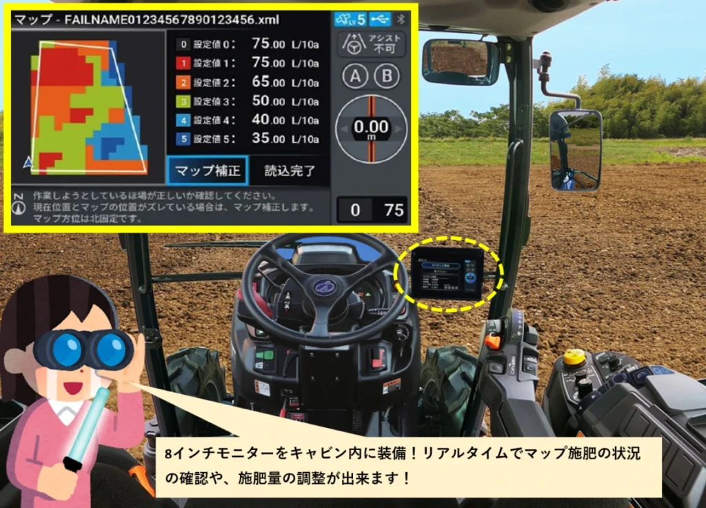 8インチモニター